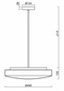 OSMONT EDN61701 EDNA P5 závěsné skleněné svítidlo bílá IP40 4000 K 24W LED