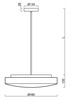 OSMONT EDN61709 EDNA P5 závěsné skleněné svítidlo bílá IP40 4000 K 27W LED DALI