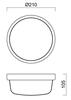 OSMONT ELE50620 ELEKTRA 3 stropní/nástěnné průmyslové plastové svítidlo bílá IP54 4000 K 7W LED