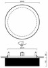 OSMONT ERI67644 ERIS CV3 stropní/nástěnné skleněné polovestavné svítidlo bílá / bílo - černá IP44 4000 K 24W LED