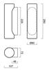 OSMONT FLO67783 FLORA 4 stropní/nástěnné skleněné svítidlo černá / bílá IP43 4000 K 7W LED