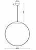 OSMONT ISI60124 ISIS S5 PM závěsné plastové svítidlo mosaz / bílá IP40 3000 K 48W LED