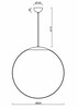OSMONT ISI60170 ISIS P5 PM-M závěsné plastové svítidlo nerez / bílá IP40 3000 K 48W LED