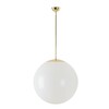 OSMONT ISI64535 ISIS P4 PM závěsné plastové svítidlo mosaz leštěná / bílá IP40 4000 K 41W LED DALI