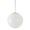 OSMONT ISI64647 ISIS P4 PM HP závěsné plastové svítidlo mosaz leštěná / bílá IP40 4000 K 59W LED