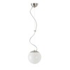 OSMONT ISI72886 ISIS L1 PM závěsné plastové svítidlo kartáčovaná nerez / bílá IP40 4000 K 8W LED