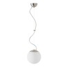 OSMONT ISI72966 ISIS L1 PM-M závěsné plastové svítidlo kartáčovaná nerez / bílá IP40 4000 K 8W LED