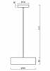 OSMONT KRU60671 KRUGER P1 FOP závěsné plastové svítidlo černá IP40 4000 K 18W LED