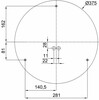 OSMONT KRU60762 KRUGER 2 FOP stropní/nástěnné plastové svítidlo černá IP40 4000 K 34W LED nouzové kombinované 3 h