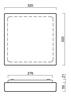 OSMONT LIB59606 LIBRA 1 stropní/nástěnné skleněné svítidlo bílá IP44 4000 K 16W LED HF