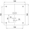 OSMONT LIB59614 LIBRA 1 stropní/nástěnné skleněné svítidlo bílá IP44 4000 K 16W LED nouzové kombinované 3 h