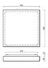OSMONT LIB59618 LIBRA 2 stropní/nástěnné skleněné svítidlo bílá IP44 4000 K 24W LED