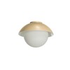 OSMONT LUK40003 LUKIDA 2 stropní/nástěnné skleněné svítidlo Golden Beach / bílá IP65 25W E27