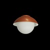 OSMONT LUK40005 LUKIDA 2 stropní/nástěnné skleněné svítidlo terakota / bílá IP65 25W E27