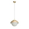 OSMONT LUK60030 LUKIDA ST2 závěsné skleněné svítidlo zlatá / bílá IP40 3000 K 20W LED
