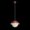 OSMONT LUK60034 LUKIDA ST2 závěsné skleněné svítidlo terakota / bílá IP40 3000 K 20W LED