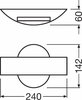 LEDVANCE O FACADE BELT RD 11 W 3000 K IP54 GY 4058075074972