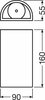 LEDVANCE O FACADE UPDOWN 12 W 3000 K IP54 GY 4058075075054