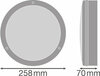LEDVANCE SF BLKH 250 EM 10 W 3000 K WT IP65 4058075375000