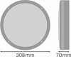 LEDVANCE SF BLKH 300 S EM 15W/4000K BK IP65 4058075375468