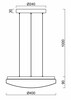 OSMONT SAG68252 SAGITA LE2 závěsné plastové svítidlo bílá IP40 3000 K 34W LED