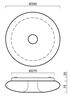 OSMONT SAT59741 SATURN 1 stropní/nástěnné skleněné svítidlo bílá IP20 4000 K 16W LED