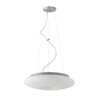 OSMONT SAT60452 SATURN L2 závěsné skleněné svítidlo stříbrná / bílá IP20 3000 K 31W LED