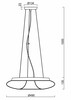 OSMONT SAT60452 SATURN L2 závěsné skleněné svítidlo stříbrná / bílá IP20 3000 K 31W LED