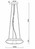 OSMONT SAT60951 SATURN L1 závěsné skleněné svítidlo černá / bílá IP20 4000 K 16W LED