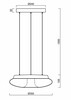 OSMONT SAT73554 SATURN LE1 závěsné skleněné svítidlo bílá IP20 4000 K 16W LED