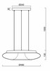 OSMONT SAT73555 SATURN LE2 závěsné skleněné svítidlo bílá IP20 4000 K 31W LED