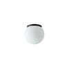 OSMONT STY61721 STYX 1 stropní/nástěnné skleněné svítidlo černá / bílá IP65 4000 K 8W LED