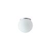 OSMONT STY61722 STYX 1 stropní/nástěnné skleněné svítidlo stříbrná / bílá IP65 4000 K 8W LED