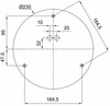 OSMONT SUB60022 SUBRA S6 závěsné plastové svítidlo černá / bílá IP20 3000 K 120W LED