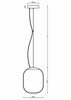 OSMONT TAN62344 TANIA L1 HP závěsné skleněné svítidlo černá / bílá IP40 3000 K 52W LED