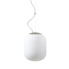 OSMONT TAN62372 TANIA L2 HP závěsné skleněné svítidlo nerez leštěná / bílá IP40 3000 K 59W LED