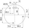 OSMONT TAN62376 TANIA L2 HP závěsné skleněné svítidlo nerez broušená / bílá IP40 3000 K 59W LED