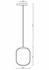 OSMONT TAN62752 TANIA P1 HP závěsné skleněné svítidlo černá / bílá IP40 4000 K 52W LED