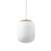 OSMONT TAN62884 TANIA S1 HP závěsné skleněné svítidlo mosaz leštěná / bílá IP40 4000 K 52W LED