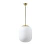 OSMONT TAN66412 TANIA P1 závěsné skleněné svítidlo mosaz leštěná / bílá IP40 3000 K 27W LED