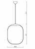 OSMONT TAN66432 TANIA P1 závěsné skleněné svítidlo nerez broušená / bílá IP40 3000 K 27W LED