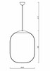 OSMONT TAN66987 TANIA P2 závěsné skleněné svítidlo nerez leštěná / bílá IP40 4000 K 41W LED