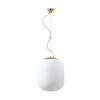 OSMONT TAN67308 TANIA L1 závěsné skleněné svítidlo mosaz leštěná / bílá IP40 3000 K 27W LED