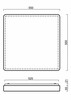 OSMONT TIL52612 TILIA C3 stropní/nástěnné plastové svítidlo bílá / bílo - černá IP44 4x25W E27