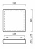 OSMONT TIL69272 TILIA C1A stropní/nástěnné plastové svítidlo IP54 3000 K 11W LED