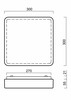 OSMONT TIL69281 TILIA C1 stropní/nástěnné plastové svítidlo IP54 3000 K 23W LED