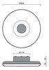 OSMONT ZET60510 ZETA 1 FP stropní/nástěnné plastové svítidlo terakota / bílá IP40 4000 K 31W LED
