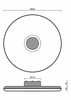 OSMONT ZET60522 ZETA 2 FP stropní/nástěnné plastové svítidlo terakota / bílá IP40 4000 K 38W LED