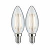 PAULMANN LED svíčka Filament E14 230V 2x250lm 2x2,7W 2700K čirá