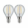 PAULMANN LED kapka Filament E14 230V 2x250lm 2x2,7W 2700K čirá